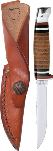 Case Leather Hunter Fixed Blade with Included Leather Sheath
