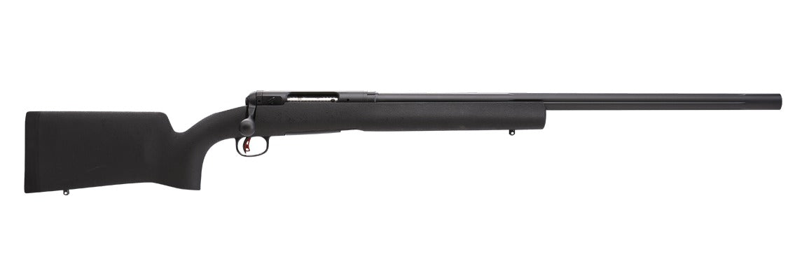 Savage Arms 33059 110 LRP Full Size 6mm Creedmoor 10+1 26" Matte Black Barrel, Black Carbon Steel Receiver, Black HS Precision Synthetic Stock