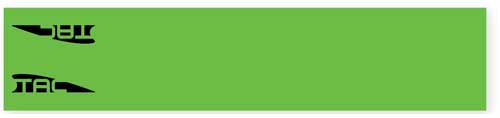 TAC VANES 4.675" Standard Green Arrow Wraps 13-Pack