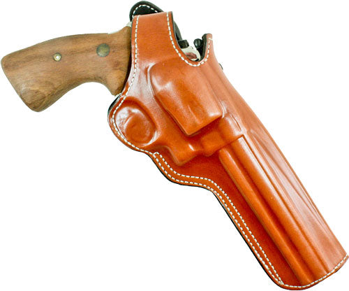 DeSantis Dual Angle Hunter RH Leather Outside Waistband Holster S&W N Frame 6 to 6.5-Inch Tan