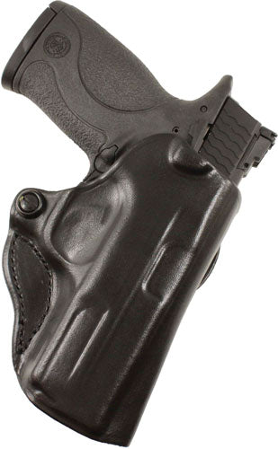DeSantis Mini Scabbard Right-Hand OWB Leather Holster M&P 380 Shield EZ Black