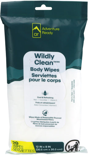 ARB WILDLY CLEAN BODY WIPES 20 COUNT