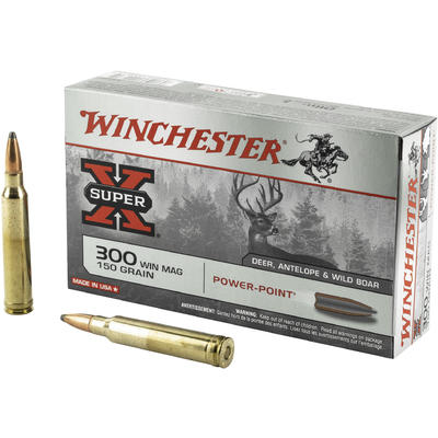 Winchester .300 Winchester Mag X30WM1 Super-X Power-Point Pointed Soft Point PSP 150 Grain