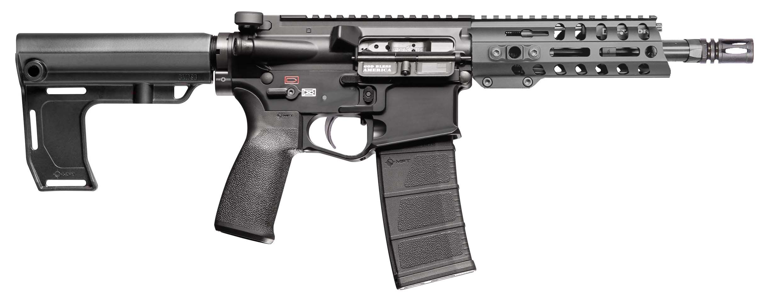 POF Renegade+ 300 Blackout 30+1 8" Pistol with M-LOK Handguard & Picatinny Rail