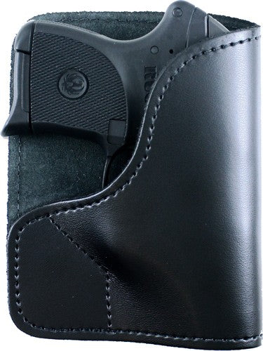 DeSantis Trickster Ambidextrous Black Leather Pocket Holster Ruger LCP 380