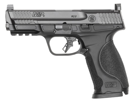 Smith & Wesson 14792 M&P9 M2.0 Metal Full Size 9mm Luger 17+1 4.25" Black Armornite Stainless Steel Barrel & Optic Cut/Serrated Slide, Black Anodized Aluminum Frame w/Picatinny Rail, Interchangeable P