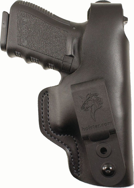 DeSantis Dual Carry II RH Leather Inside/Outside Waistband Holster Glock 17 22 31 Black