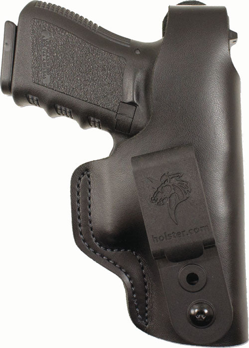 DeSantis Dual Carry II RH Leather Inside/Outside Waistband Holster Glock 43 43X Black