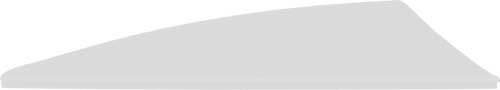TAC Vanes Driver 2.75" White Vanes 36-Pack for Archery