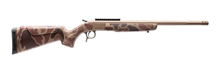 CVA Cascade Takedown 35 Whelen 20" FDE Cerakote Stainless Threaded Barrel, Duck Camo Stock