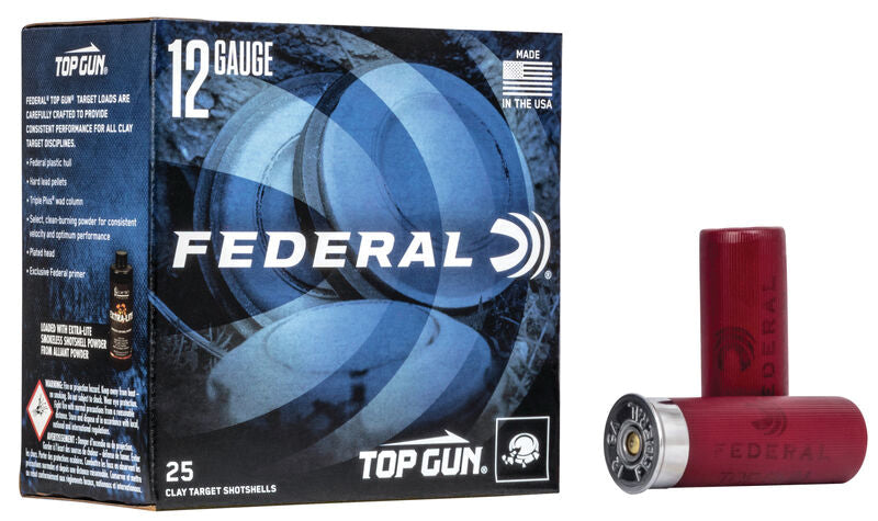Federal 12 Gauge Shotgun Shells Top Gun #8 7/8 oz 2.75 in