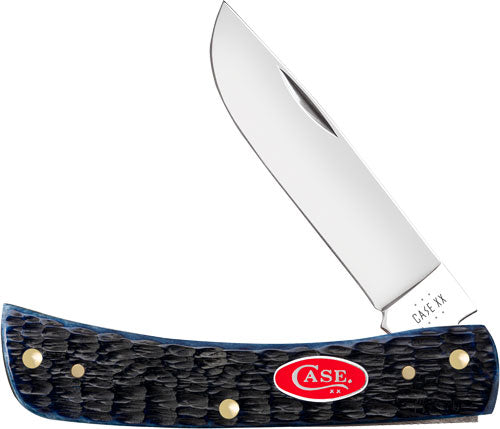 Case Navy Blue Bone Rogers Jig Sod Buster Jr Pocket Knife