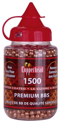 Crosman Copper Coated BBs 12-Pack Case 1500 Per Pack Airgun Ammo