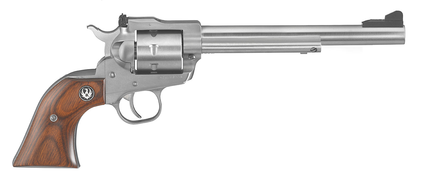 SINGLE SEVEN 327FED 7-1/2" SS 8162 7 SHOT/ADJ SGTS/WOOD GRIP