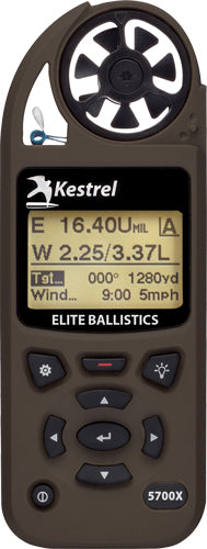 Kestrel 5700X Elite Applied Ballistics Weather Meter - Flat Dark Earth