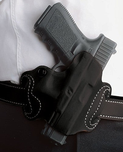 DeSantis Mini Slide Right Hand OWB Leather Holster for 1911 Black