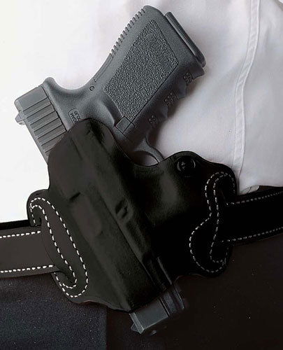 DeSantis Mini Slide Left Hand OWB Leather Holster for Sig P365 Black