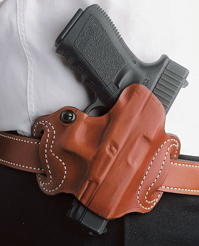 DeSantis Mini Slide Right Hand OWB Leather Holster for 1911 Tan