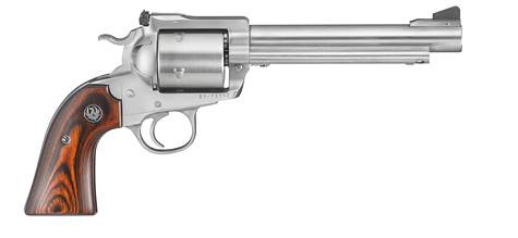 Ruger Bisley 480 Ruger 5-Shot 6.5" Stainless Revolver with Wood Grips, Unfluted Cylinder (Model 0870)