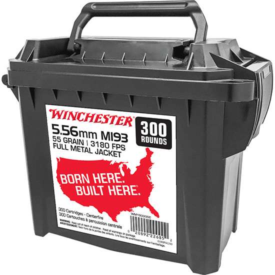 Winchester M193 5.56x45mm NATO 55 Gr FMJ