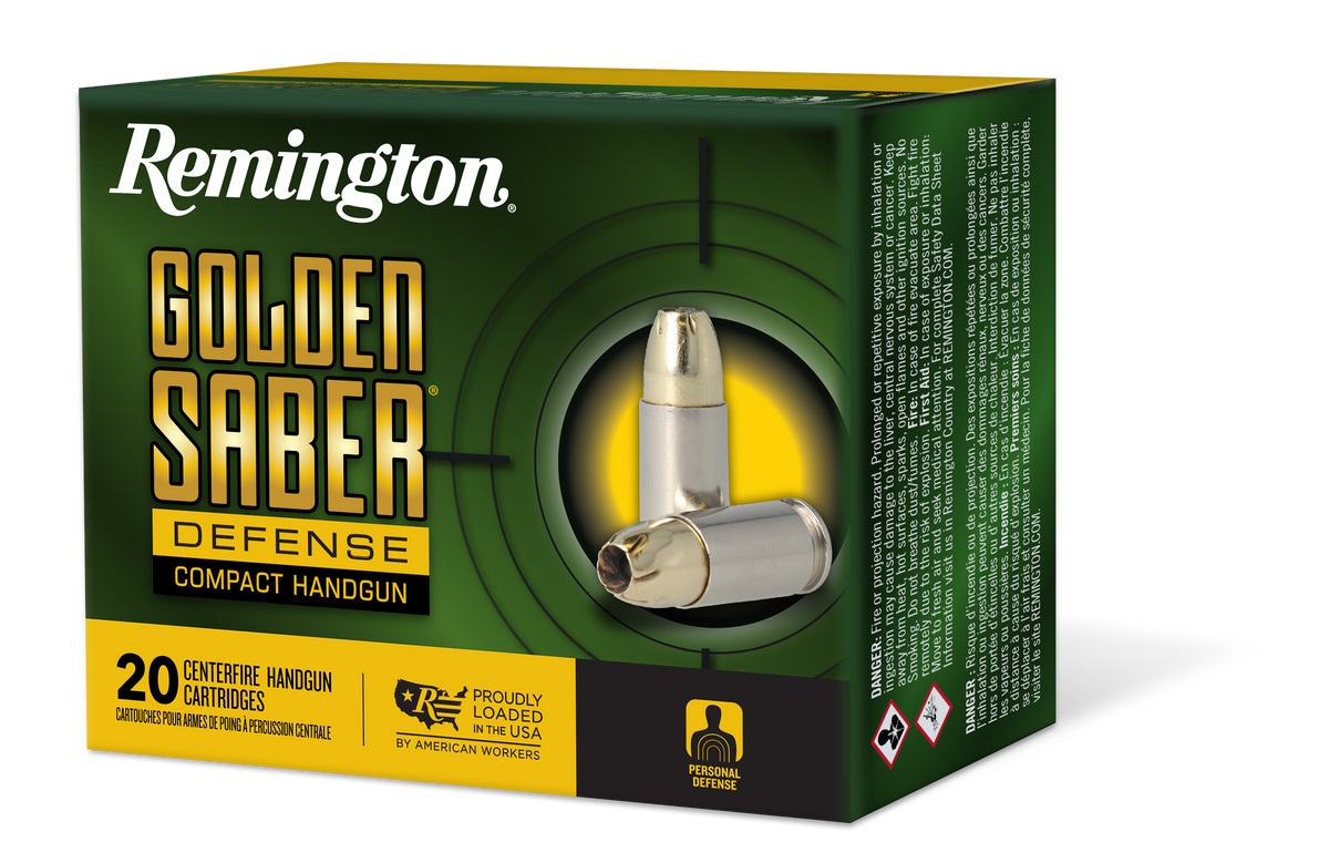 Remington .380 ACP/Auto 27615 Golden Saber Brass Jacket Hollow Point 102 Grain