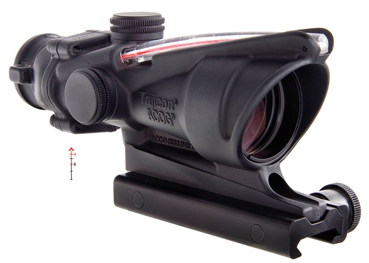 Trijicon ACOG 4x32mm Red Chevron .223 Reticle Rifle Scope