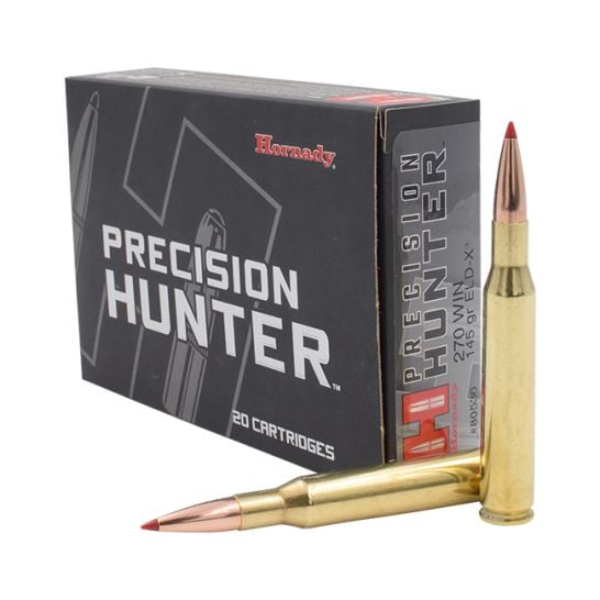 Hornady .270 Winchester 80536 Precision Hunter ELD-X Extremely Low Drag-eXpanding 145 Grain