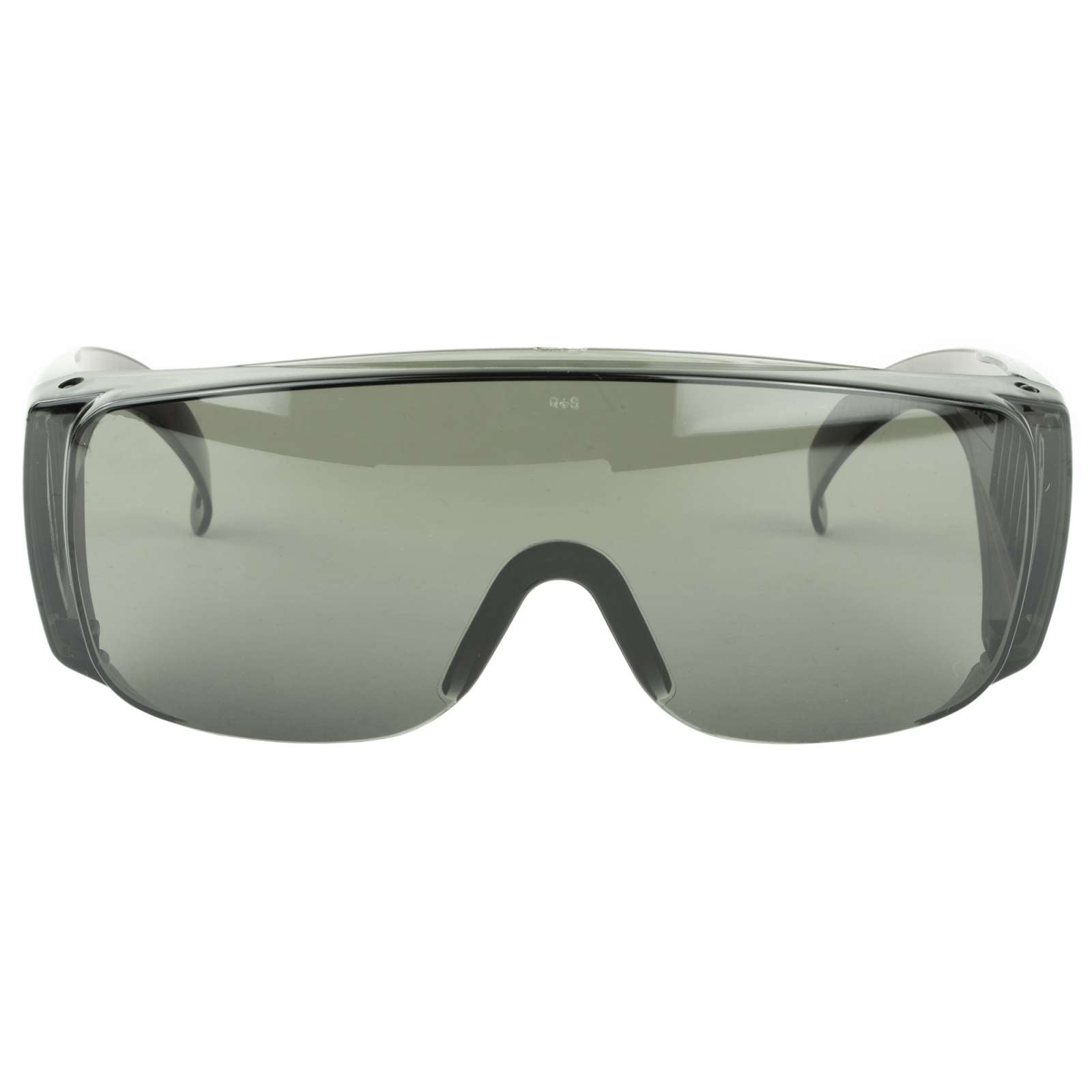 Radians Coveralls Smoke Lens Safety Glasses - Fits Over Prescription, ANSI Z87.1