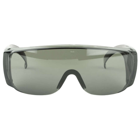Radians Coveralls Smoke Lens Safety Glasses - Fits Over Prescription, ANSI Z87.1