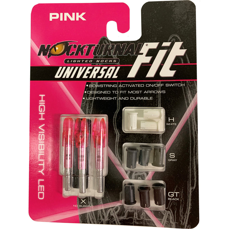 Nockturnal FIT Pink Lighted Arrow Nocks 3 pk.