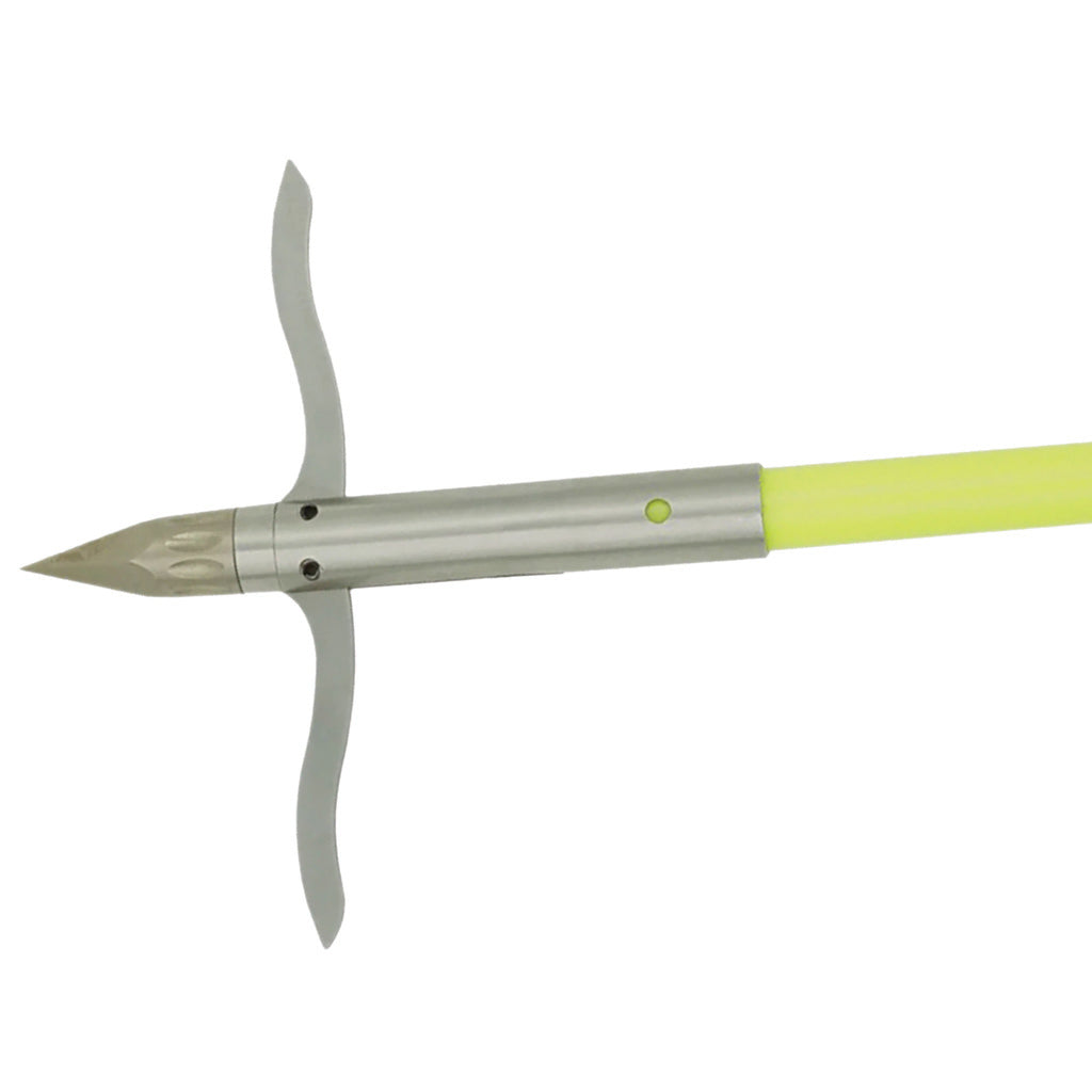 Muzzy Classic Bowfishing Arrow Chartreuse Iron 2 Point