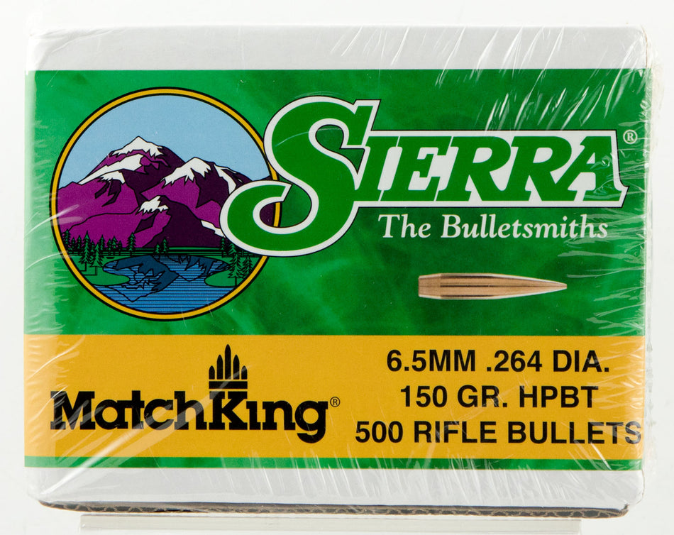 Sierra 6.5 Creedmoor 150gr MatchKing Hollow Point Boat Tail Bullets 500/Box
