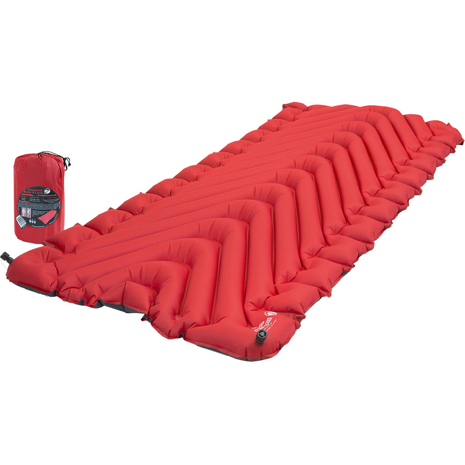 Klymit Insulated Static V Luxe Camping Pad Red