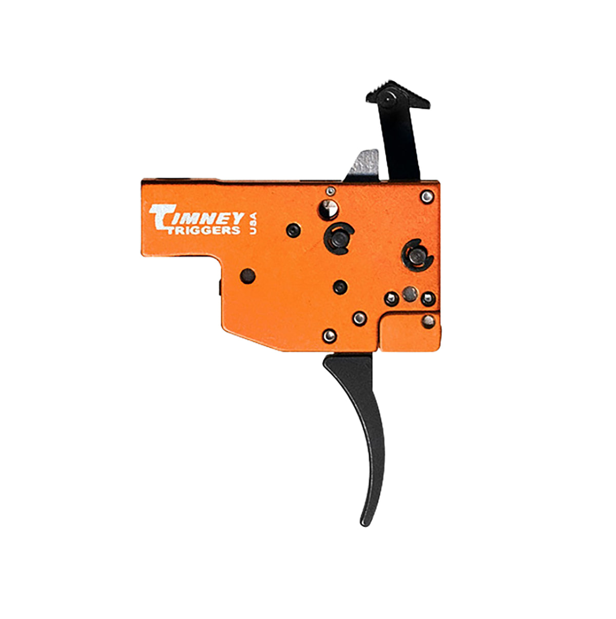 Timney Triggers Tikka T3 Two-Stage Curved Trigger 8oz-1lb Draw Weight Black/Orange