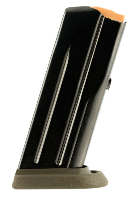 FN 20100062 FNS Compact 12-Round 9mm Luger Pistol Magazine Black with FDE Base Pad Steel