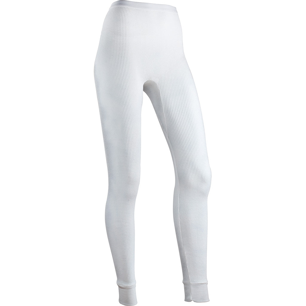 Indera Women's Waffle Knit Thermal Bottom White Small