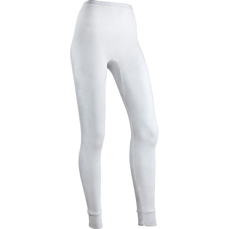 Indera Women's Waffle Knit Thermal Bottom White Small