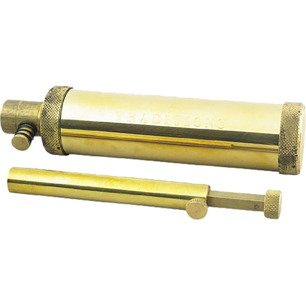 Traditions Hunter Flask Brass Body with Powder Measure