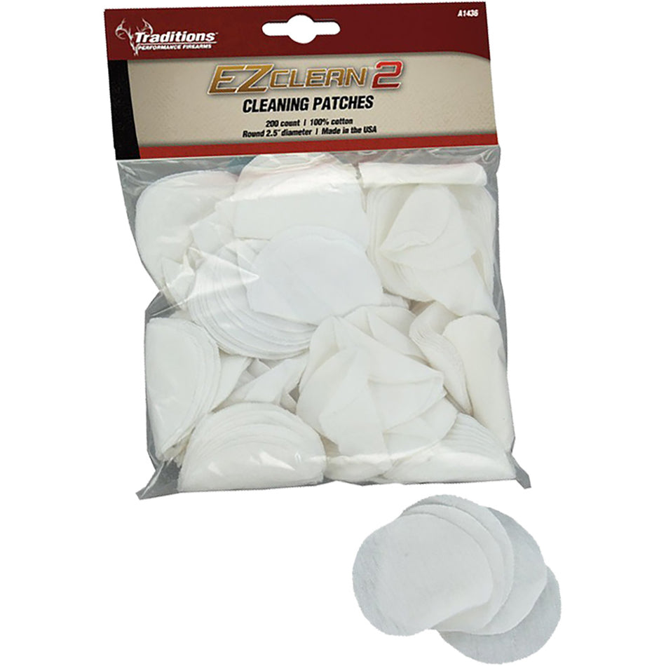 Traditions Cleaning Patches .45-.54 Caliber 200 pk.