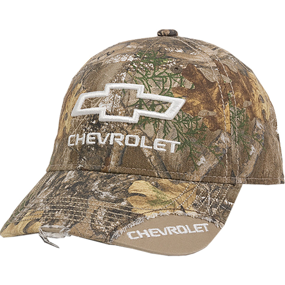 Outdoor Cap Chevy Camo Cap Realtree Edge Canvas Snap Closure