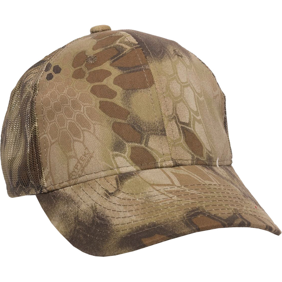 Outdoor Cap Highlander Camo Mesh Back Hat Canvas Front