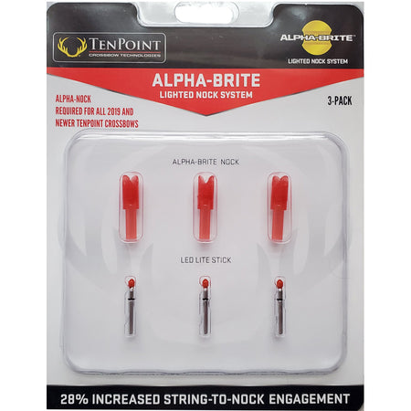 TenPoint Alpha Brite .297 Red Lighted Nock Kit 3 pk.