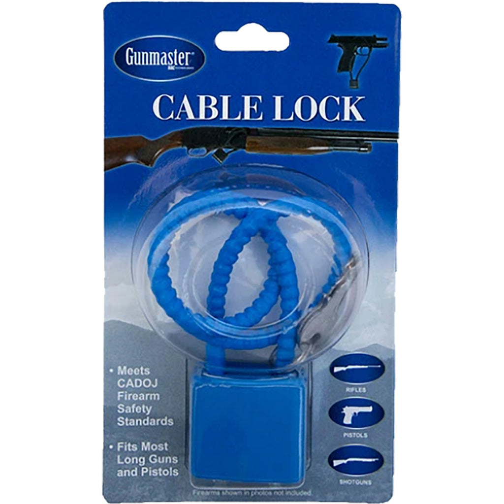 Gunmaster 15-Inch Coated Cable Gun Lock CA DOJ Approved with 2 Keys