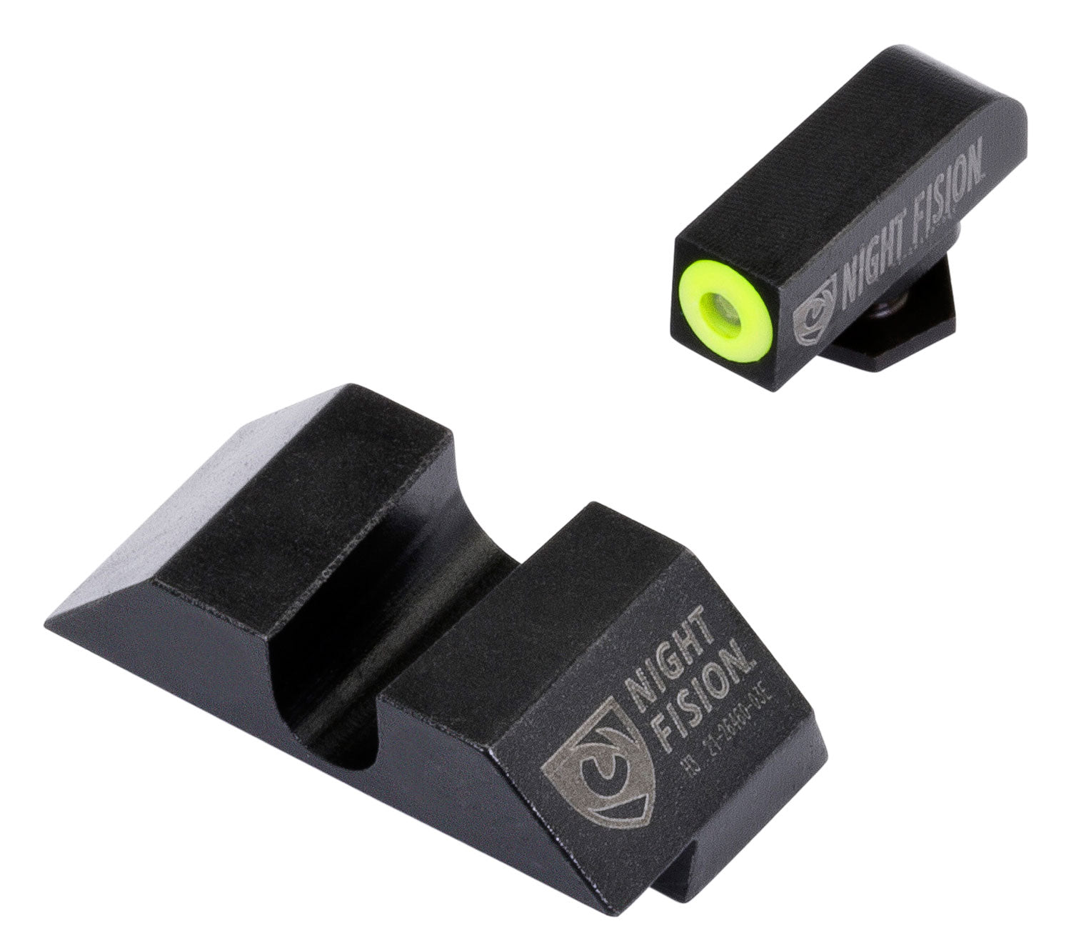Night Fision Tritium Night Sight Set Green Front Yellow Outline Black Rear for Glock 17/19/22/23