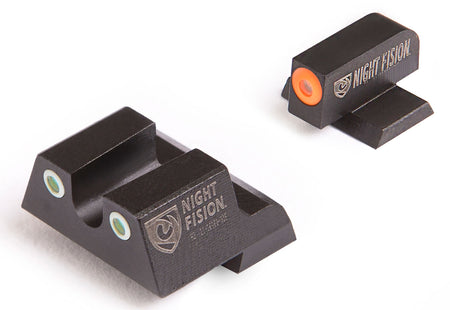 Night Fision CNK027007OGW Canik Tritium Sights Green Orange Front/White Ring Rear TP9SF/TP9SF Elite