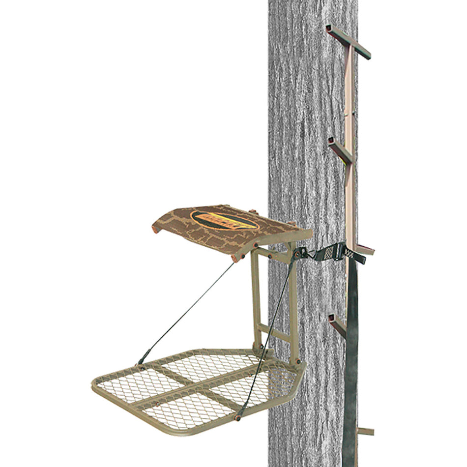 Trophy Treestands Archers Roost Hang-On Treestand with 20-Foot Climbing Sticks