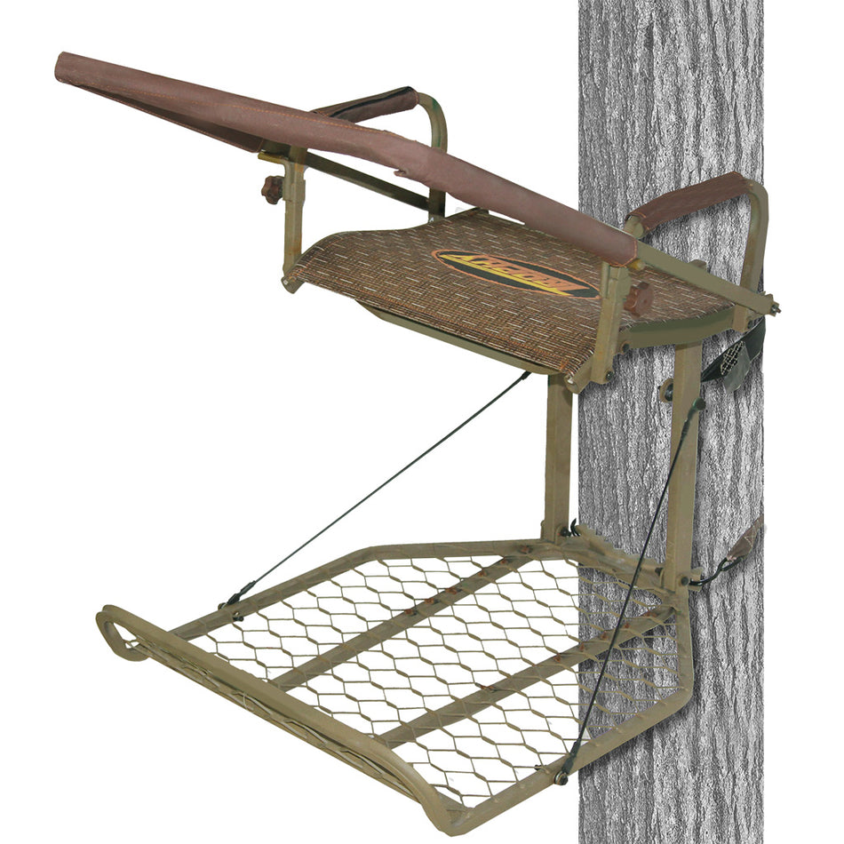 Trophy Treestands Jackal Steel Hang-On Treestand with Shooting Rail