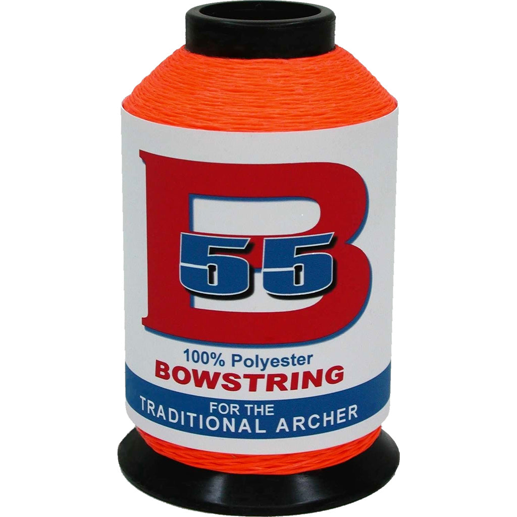 BCY B55 Fluorescent Orange Bowstring Material 1/4 lb. Polyester