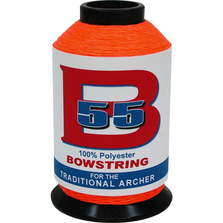 BCY B55 Fluorescent Orange Bowstring Material 1/4 lb. Polyester