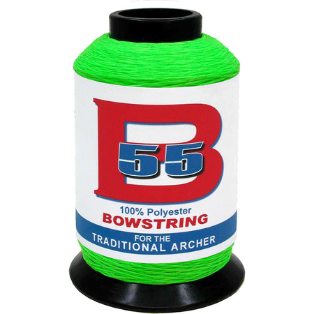 BCY B55 Fluorescent Green Bowstring Material 1/4 lb. Polyester